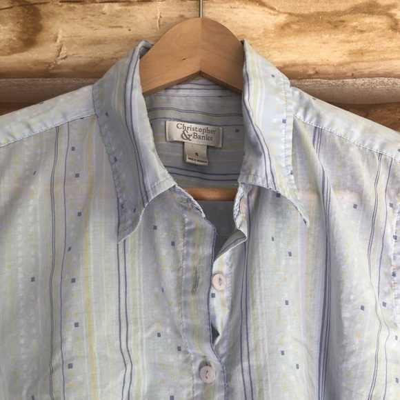 Vintage Christopher & Banks smocked blouse size small - Picture 3 of 12